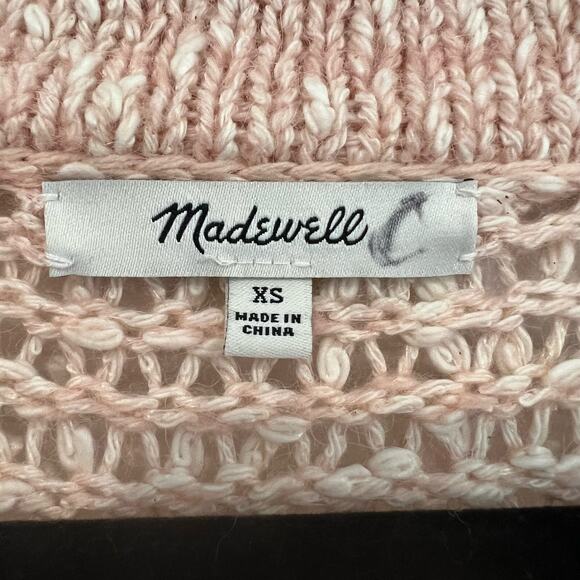 Madewell Women's Loose Knit Crewneck Sweater Light Pink Size‎ XS - Picture 4 of 9